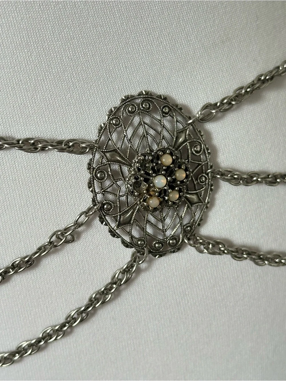 Vintage Bohemian Boho Multistrand Chain Belt Gothic Fairycore Renaissance Faire